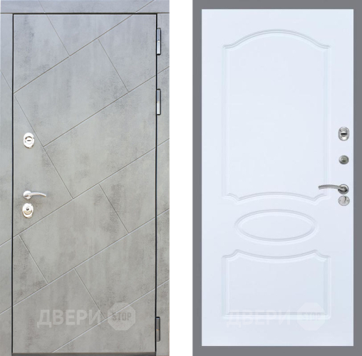 Входная металлическая Дверь Рекс (REX) 22 FL-128 Силк Сноу в Жуковский