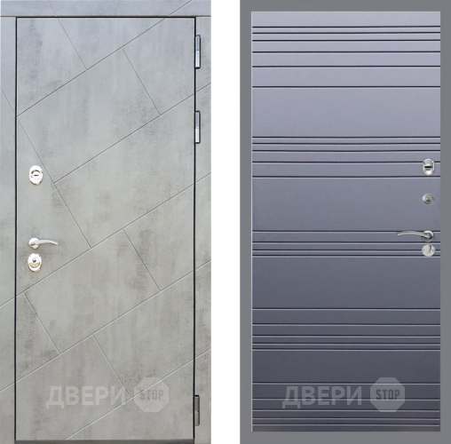 Входная металлическая Дверь Рекс (REX) 22 Line Силк титан в Жуковский