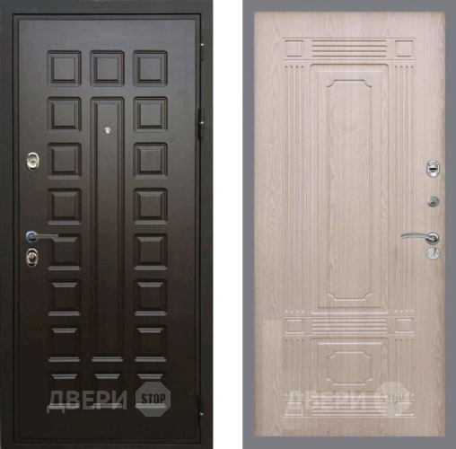 Входная металлическая Дверь Рекс (REX) Премиум 3к FL-2 Беленый дуб в Жуковский