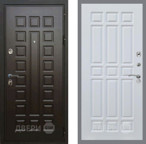 Входная металлическая Дверь Рекс (REX) Премиум 3к FL-33 Белый ясень в Жуковский