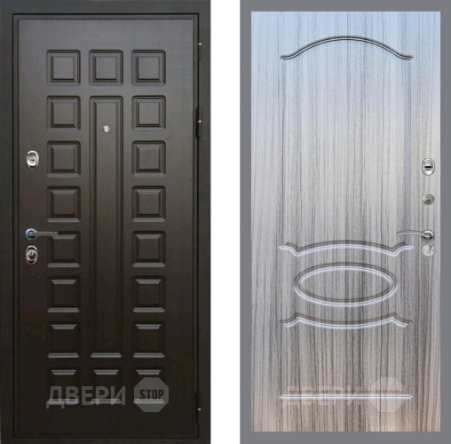 Входная металлическая Дверь Рекс (REX) Премиум 3к FL-128 Сандал грей в Жуковский