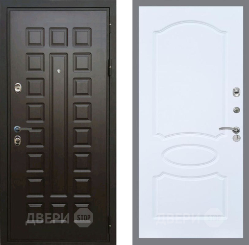 Входная металлическая Дверь Рекс (REX) Премиум 3к FL-128 Силк Сноу в Жуковский