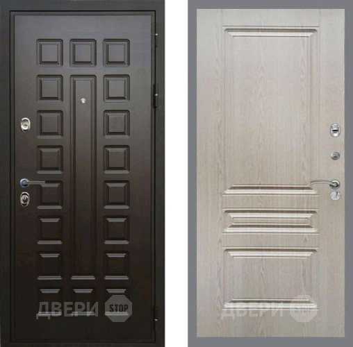 Входная металлическая Дверь Рекс (REX) Премиум 3к FL-243 Беленый дуб в Жуковский