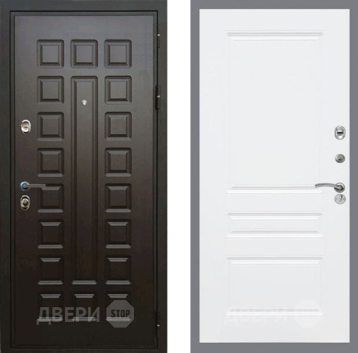 Входная металлическая Дверь Рекс (REX) Премиум 3к FL-243 Силк Сноу в Жуковский