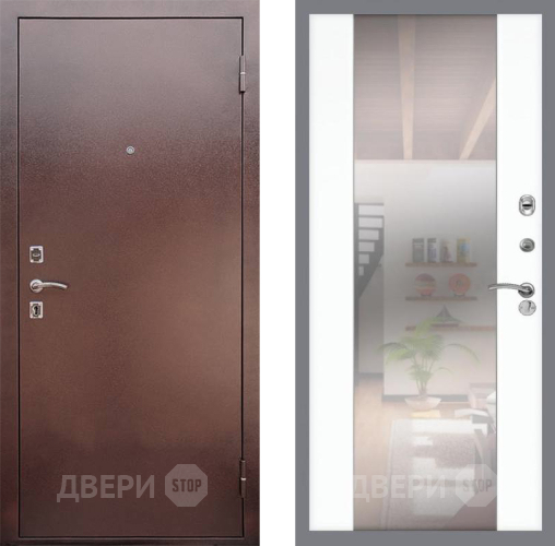 Дверь Рекс (REX) 1 СБ-16 Зеркало Силк Сноу в Жуковский