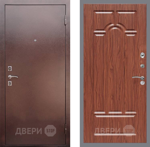 Входная металлическая Дверь Рекс (REX) 1 FL-58 орех тисненый в Жуковский
