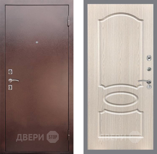 Входная металлическая Дверь Рекс (REX) 1 FL-128 Беленый дуб в Жуковский