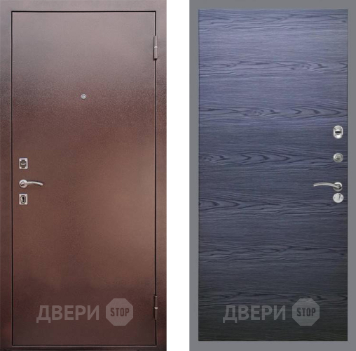 Входная металлическая Дверь Рекс (REX) 1 GL Дуб тангенальный черный в Жуковский