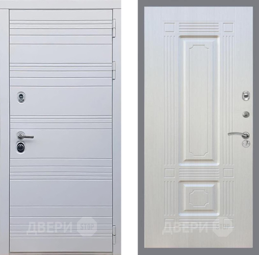 Входная металлическая Дверь Рекс (REX) 14 Силк Сноу FL-2 Лиственница беж в Жуковский
