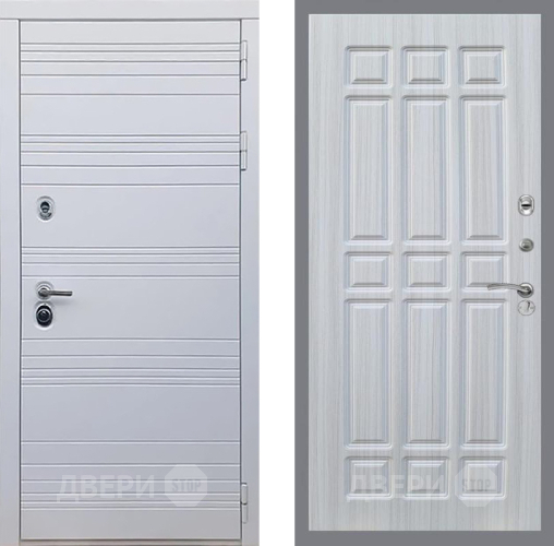 Входная металлическая Дверь Рекс (REX) 14 Силк Сноу FL-33 Сандал белый в Жуковский