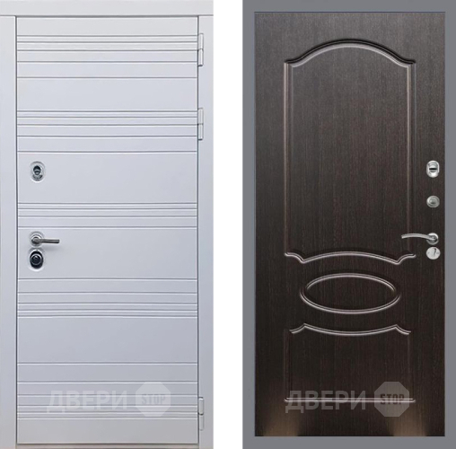 Входная металлическая Дверь Рекс (REX) 14 Силк Сноу FL-128 Венге светлый в Жуковский
