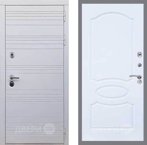 Входная металлическая Дверь Рекс (REX) 14 Силк Сноу FL-128 Силк Сноу в Жуковский