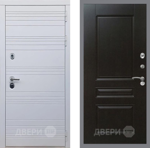 Входная металлическая Дверь Рекс (REX) 14 Силк Сноу FL-243 Венге в Жуковский