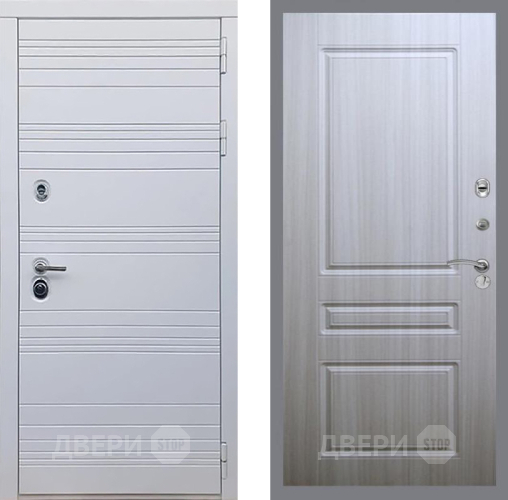 Входная металлическая Дверь Рекс (REX) 14 Силк Сноу FL-243 Сандал белый в Жуковский
