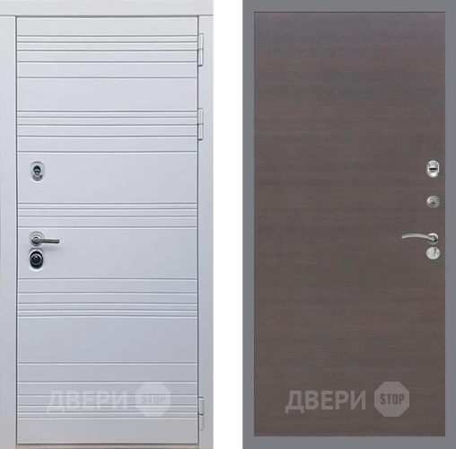 Входная металлическая Дверь Рекс (REX) 14 Силк Сноу GL венге поперечный в Жуковский