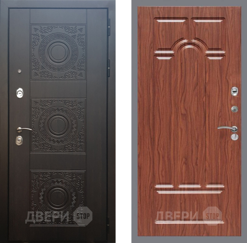 Входная металлическая Дверь Рекс (REX) 10 FL-58 орех тисненый в Жуковский