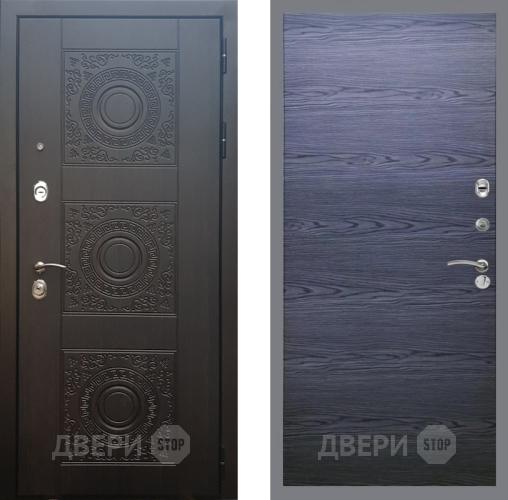 Входная металлическая Дверь Рекс (REX) 10 GL Дуб тангенальный черный в Жуковский