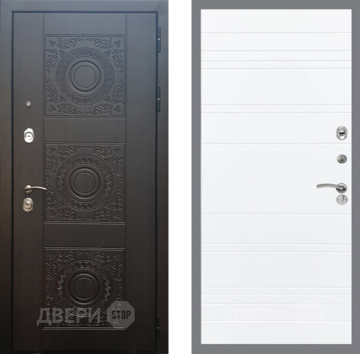Входная металлическая Дверь Рекс (REX) 10 Line Силк Сноу в Жуковский