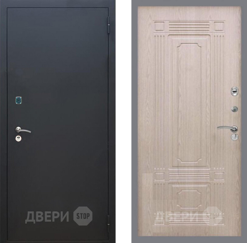 Дверь Рекс (REX) 1A Черный Муар FL-2 Беленый дуб в Жуковский