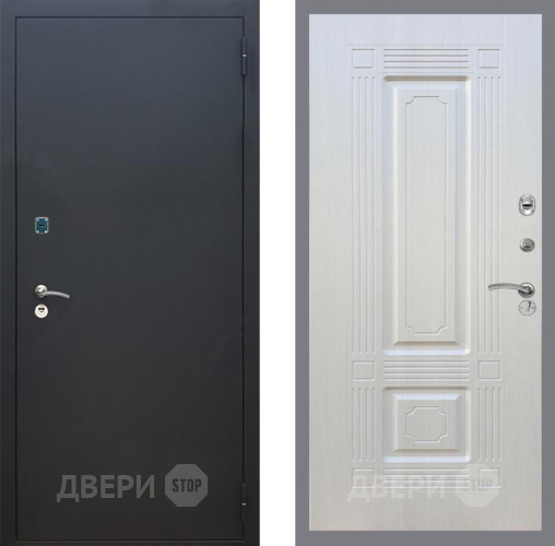Входная металлическая Дверь Рекс (REX) 1A Черный Муар FL-2 Лиственница беж в Жуковский