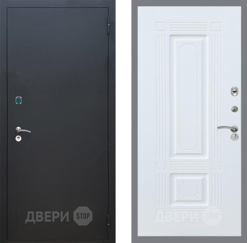 Входная металлическая Дверь Рекс (REX) 1A Черный Муар FL-2 Силк Сноу в Жуковский