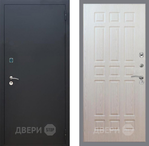 Дверь Рекс (REX) 1A Черный Муар FL-33 Беленый дуб в Жуковский