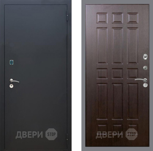Входная металлическая Дверь Рекс (REX) 1A Черный Муар FL-33 Венге в Жуковский
