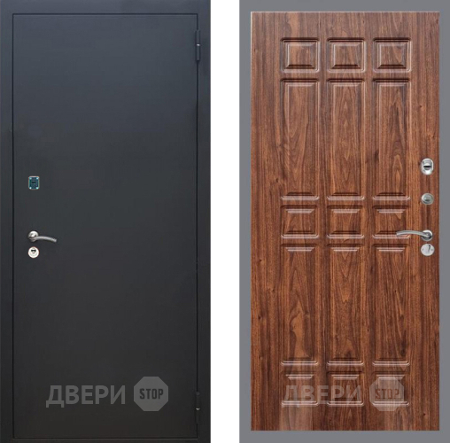 Дверь Рекс (REX) 1A Черный Муар FL-33 орех тисненый в Жуковский