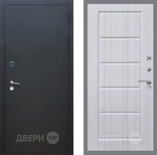 Входная металлическая Дверь Рекс (REX) 1A Черный Муар FL-39 Сандал белый в Жуковский