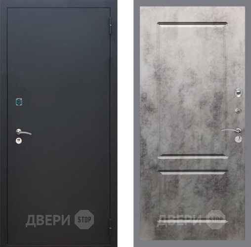 Дверь Рекс (REX) 1A Черный Муар FL-117 Бетон темный в Жуковский