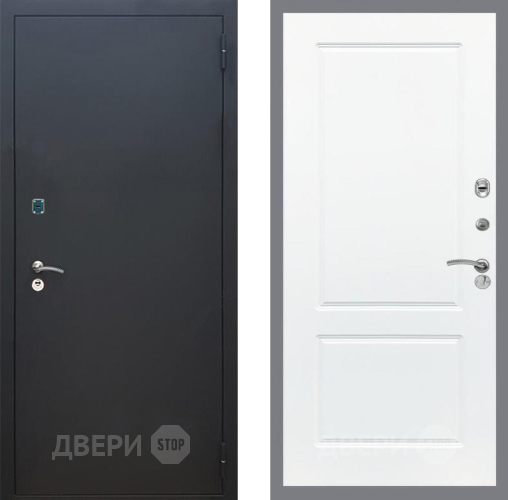 Входная металлическая Дверь Рекс (REX) 1A Черный Муар FL-117 Силк Сноу в Жуковский