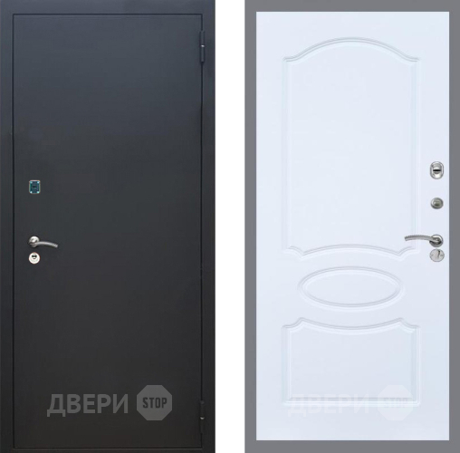 Входная металлическая Дверь Рекс (REX) 1A Черный Муар FL-128 Силк Сноу в Жуковский