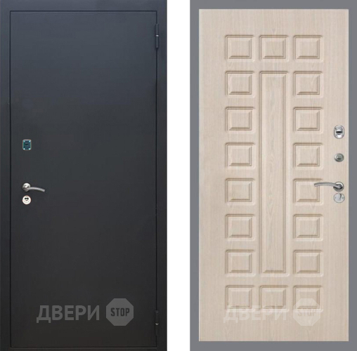 Дверь Рекс (REX) 1A Черный Муар FL-183 Беленый дуб в Жуковский