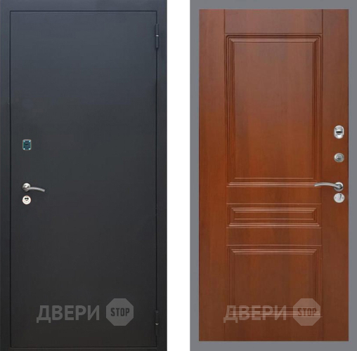 Входная металлическая Дверь Рекс (REX) 1A Черный Муар FL-243 Итальянский орех в Жуковский