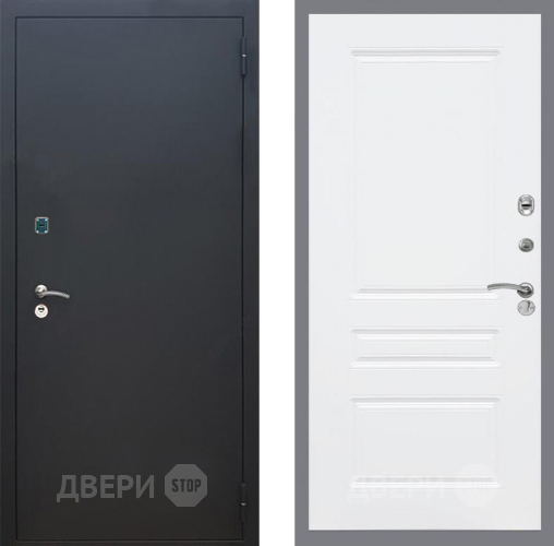 Входная металлическая Дверь Рекс (REX) 1A Черный Муар FL-243 Силк Сноу в Жуковский