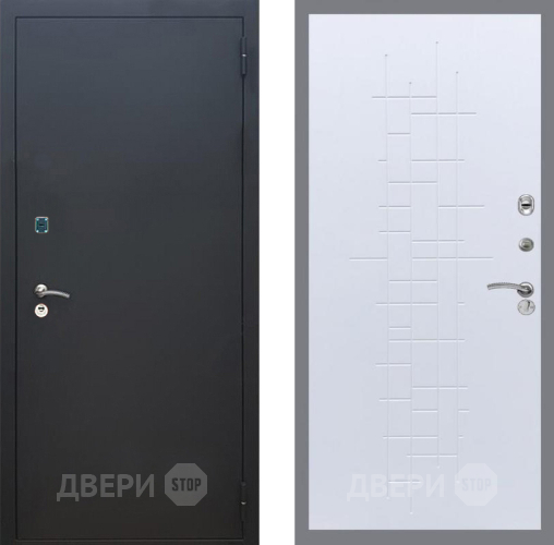 Дверь Рекс (REX) 1A Черный Муар FL-289 Белый ясень в Жуковский