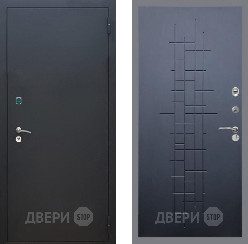 Входная металлическая Дверь Рекс (REX) 1A Черный Муар FL-289 Ясень черный в Жуковский