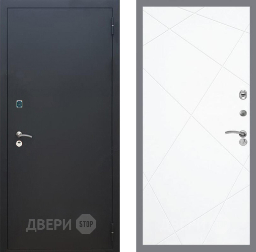 Входная металлическая Дверь Рекс (REX) 1A Черный Муар FL-291 Силк Сноу в Жуковский