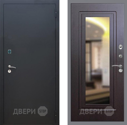 Дверь Рекс (REX) 1A Черный Муар FLZ-120 Венге в Жуковский