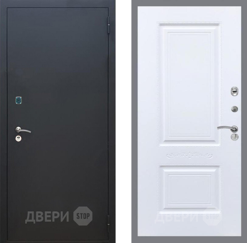 Входная металлическая Дверь Рекс (REX) 1A Черный Муар Смальта Силк Сноу в Жуковский
