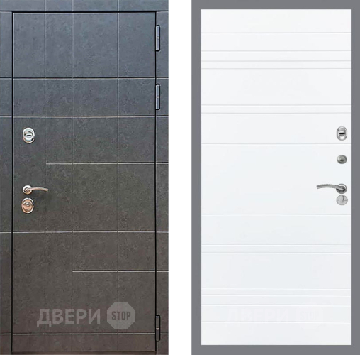 Входная металлическая Дверь Рекс (REX) 21 Line Силк Сноу в Жуковский