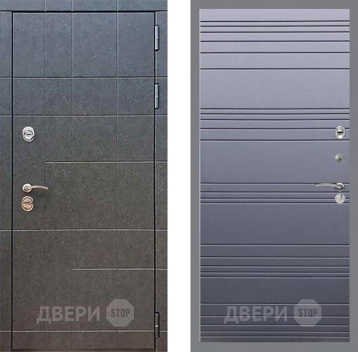 Входная металлическая Дверь Рекс (REX) 21 Line Силк титан в Жуковский
