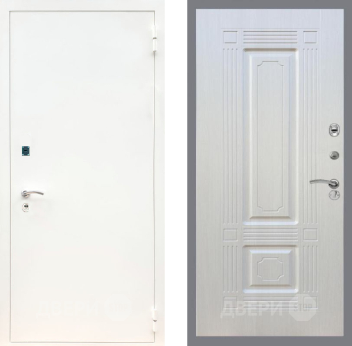 Входная металлическая Дверь Рекс (REX) 1А Белая шагрень FL-2 Лиственница беж в Жуковский