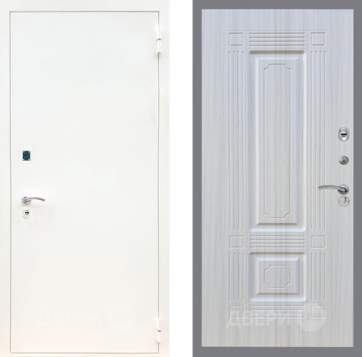 Входная металлическая Дверь Рекс (REX) 1А Белая шагрень FL-2 Сандал белый в Жуковский