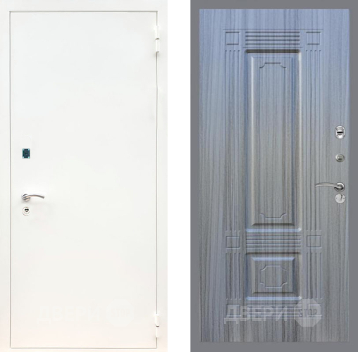 Входная металлическая Дверь Рекс (REX) 1А Белая шагрень FL-2 Сандал грей в Жуковский