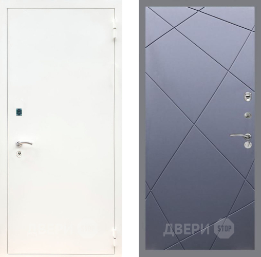 Дверь Рекс (REX) 1А Белая шагрень FL-291 Силк титан в Жуковский