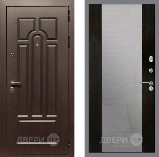 Входная металлическая Дверь Рекс (REX) Эврика СБ-16 Зеркало Венге в Жуковский