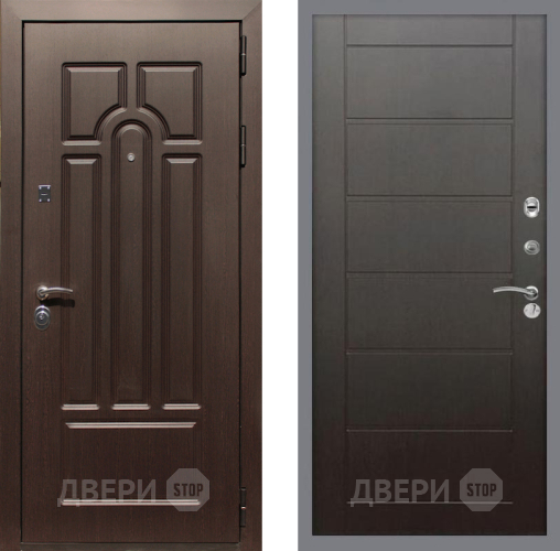 Входная металлическая Дверь Рекс (REX) Эврика Сити Венге в Жуковский