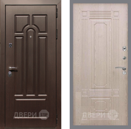 Входная металлическая Дверь Рекс (REX) Эврика FL-2 Беленый дуб в Жуковский