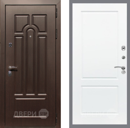 Входная металлическая Дверь Рекс (REX) Эврика FL-117 Силк Сноу в Жуковский